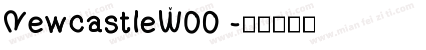 NewcastleW00 字体转换